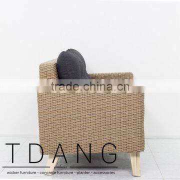Brandenton Wicker Single Bench - Vietnam Wicker Furniture - Poly Rattan Outdoor Furniture photo-3