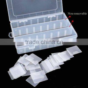 24 Grids Transparent Cosmetic Plastic Removable Grids DIY Organizer Bin Makeup Storage Box photo-2