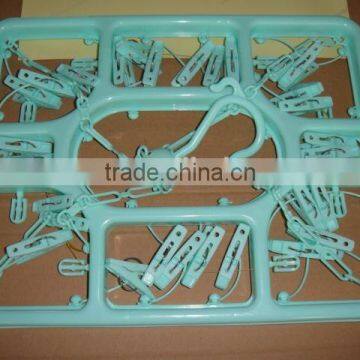 Plastic Hanging Clothes Socks Bra Underwear Drying Hanger Rack Clip photo-3