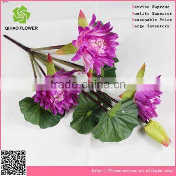 Lovely Artificial Water Lily Decorative Water Lily Landscaping Flowers for Wholesale photo-3
