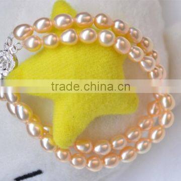 5-6mm rice shape freshwater pearl bracelet