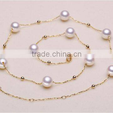 cheap 11-12 mm freshwater pearl necklace and bracelet sets