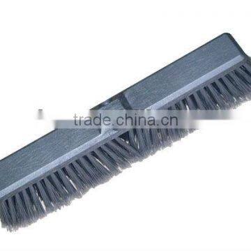 Heavy-duty Plastic Hard Push Broom 18/24" Pro photo-2
