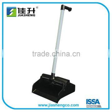 Black Plastic Lobby Dust Pan with "L" Grip Handle