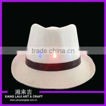 LED flashing fashion hat-white