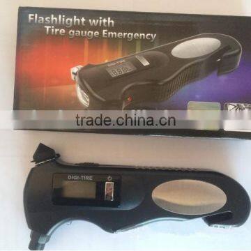 Vehicle Portable Tool Digital Tire Pressure Gauge With Safety Hammer photo-5