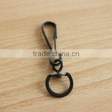 Lanyard Hook, Stamping Steel Swivel Hook W/Round Eye & Ring, Metal Hooks Nickel Plate, Brass Plate, Black Color, Customed Color photo-5