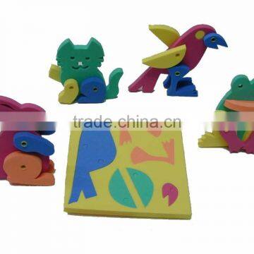Non-toxic, Mini 3D Puzzle DIY Toy - Vehicles, Animals photo-2