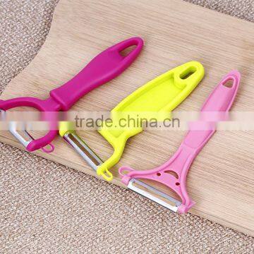 Hot Pink Stainless Steel Kitchen Potato Grater Peeler photo-3