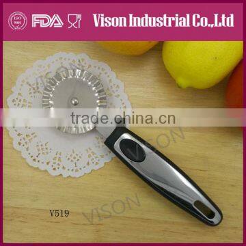 Wholesale Multi function round pastry bike wheel stainless steel pizza cutter