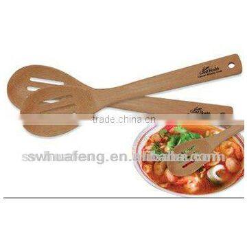 2016 Fashion bamboo cooking slotted scoop