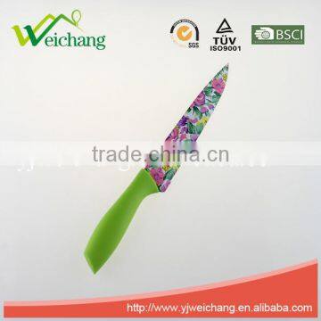WCK609 5 Pcs Set Kitchen Knives Artwork Painting Blade PP Handle , Hot Sale photo-2