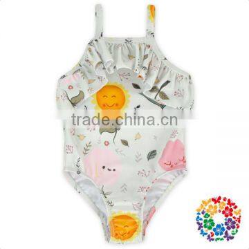 Cute Baby Girl Thong Leotard Swimsuits Kids Girls Shiny Swimsuit Wholesale Soft Children Bathing Suits Swimwears