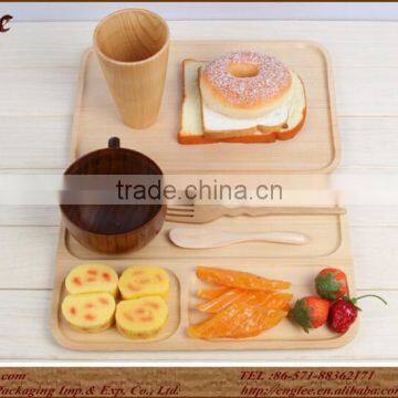 Promotional Wooden Servic Pallet, Beech, Square, 30*20cm, Color Natural