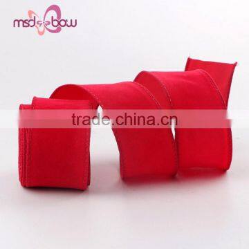 Decorative 32mm Red Jute Burlap Celebrate it Ribbon for Wedding Car photo-6