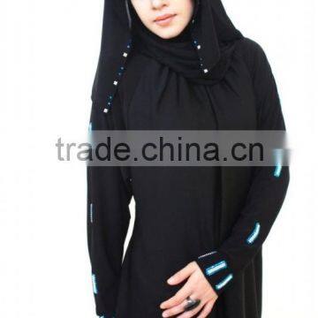 Latest Abaya Designs Black Abaya Wholesale 2016 Dubai Abaya photo-2