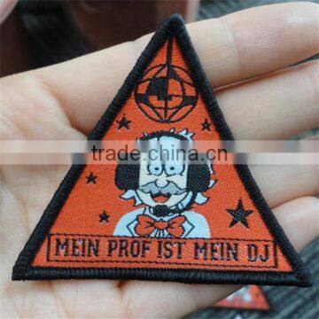 2016 China High Quality Fancy Custom Cheap Woven Patch With Iron on Backing photo-4