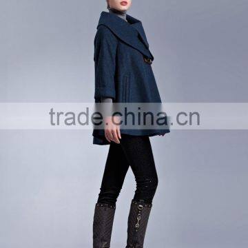 Best Selling Winter Women Cape Poncho Coats Competitive Price photo-5