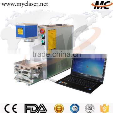 MC 110 CE new stainless steel mobile colorful fiber laser marking machine