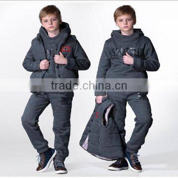 Hot Sale Wholesale Warm Up Sets Sports Suit Jacket Sweater Coat & Pants Winter Wool Sets For Boy