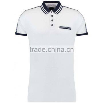 MGOO Hot Fashion Custom Designs 95% Cotton 5% Spandex Pocket Embroidery Cute Blue 180g Short Sleeves Shirts photo-5