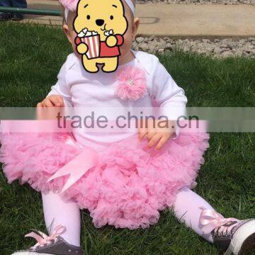 Baby Boutique Clothing Long Sleeve Shirt and Chiffon Pettiskirt Set Pettiskirts Tutu photo-2