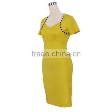 Custom Women Fashion Summer Short Sleeve Casual Dress; Latest Ladies Summer Dress photo-3