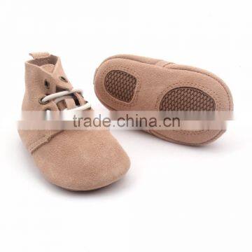 BSCI Factory Genuine Leather Sole Kids Boots Baby Shoes photo-5