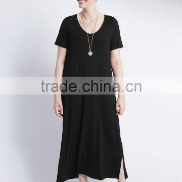 PLUS Short Sleeve Maxi Dress