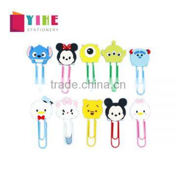 PVC soft material planner clip cartoon creative paper clip planner accessories