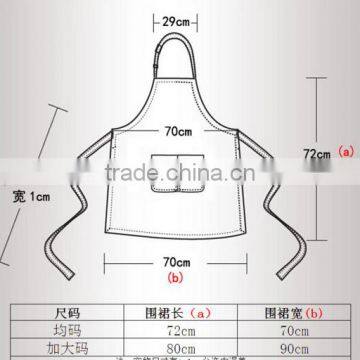 Popular Top Quality Logo Printed Kitchen Cooking Leather Apron photo-6