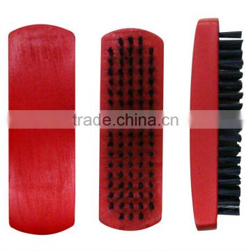 Red wooden handle pig hair shoe brush