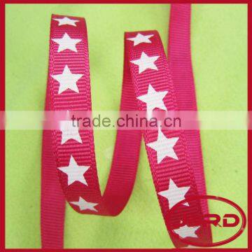 Logo Print Grosgrain Ribbon