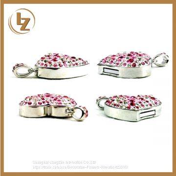 Diamond Heart Type USB Flash Drives USB 2.0 Pen Drive 32GB/16GB/8GB/4GB Pendrives U Disk photo-4