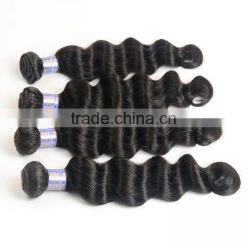 100 Human Hair Weave Color #4, Very Cheap Grade 6A Peruvian Deep Wave Virgin Hair photo-5