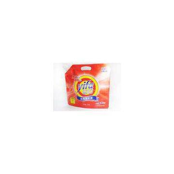 Square Detergent Stand Up Pouch With Spout For 2L Laundry Detergent