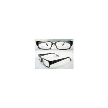 Cool Rectangular Mens Acetate Eyewear Frames, Black Optical Eyeglasses Frame