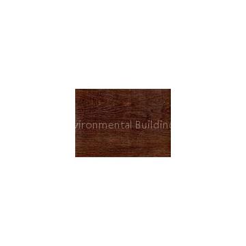 Dark Wood Grain PVC Vinyl Flooring 5mm For Office / Shopping Mall Eco - Friendly