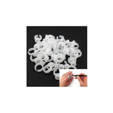 Disposable Eyelash Extension Glue Liquid Holder Rings For Tattoo