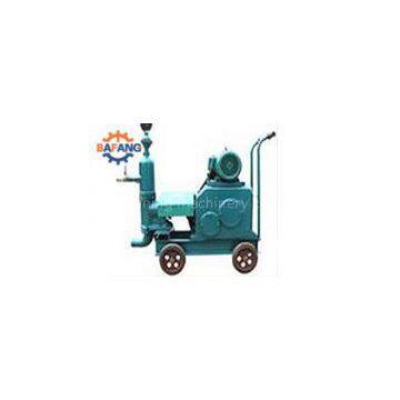 Single cylinder piston grouting pump