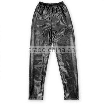 Wholesale boutique Halloween tight black metallic sequin pants kids H9