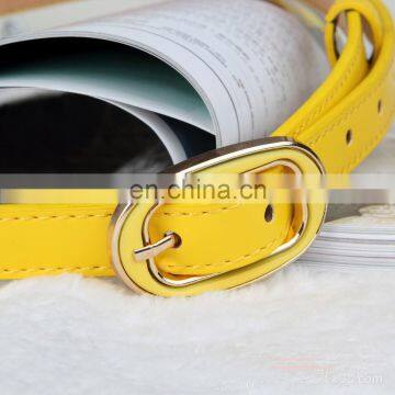 2015 Fashion Fine Lady Belt PU Solid Color Belts