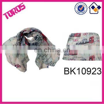 Wholesale women national shwal fan american flag scarf