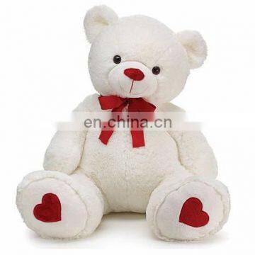 2018 Valentine Gift White Plush Toy Giant Teddy Bear With Red Heart Fashion Stuffed Soft Plush Big 150cm Valentine Teddy Bear