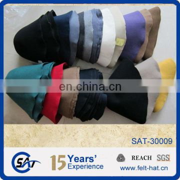 solid color wool felt hood cones of various colors