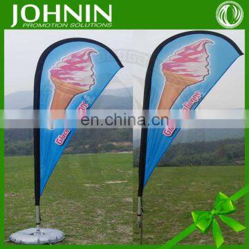 Fiberglass advertising outdoor cheap teardrop flag