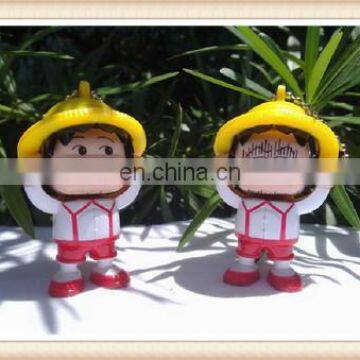 3d face changing doll plastic mini cartoon character