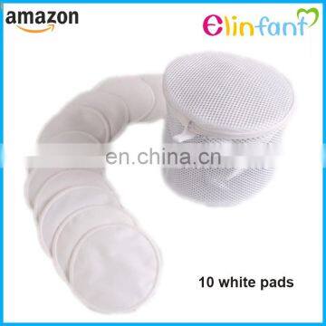 Washable organic bamboo nursing pads white breast pad pack