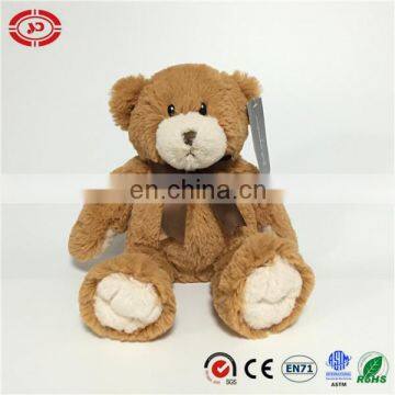 Brown classical thread paw man made with ribbon cute Teddy bear toy