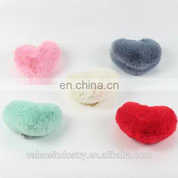 Best Valentine Gift for Girfriend Plus Pom Pom Heart Shape Keychain for Girls' Bag Accessories Car Pendant photo-6